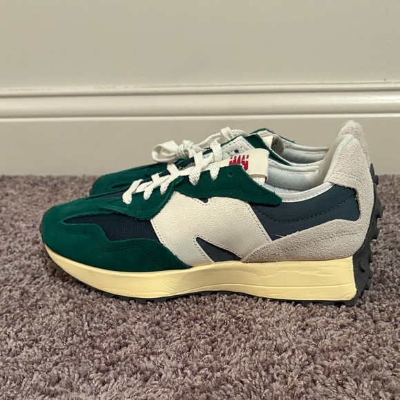 Green and White Sneakers - Picture 2 of 6